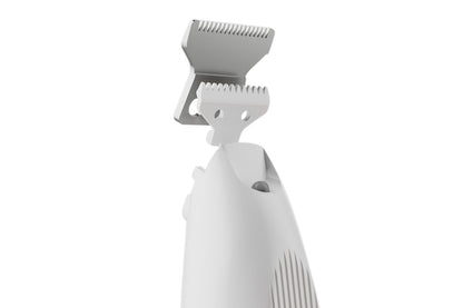 Electric Dog Paw Trimmer with LED Light Digital Display Dual Speed Pet Groomer-White