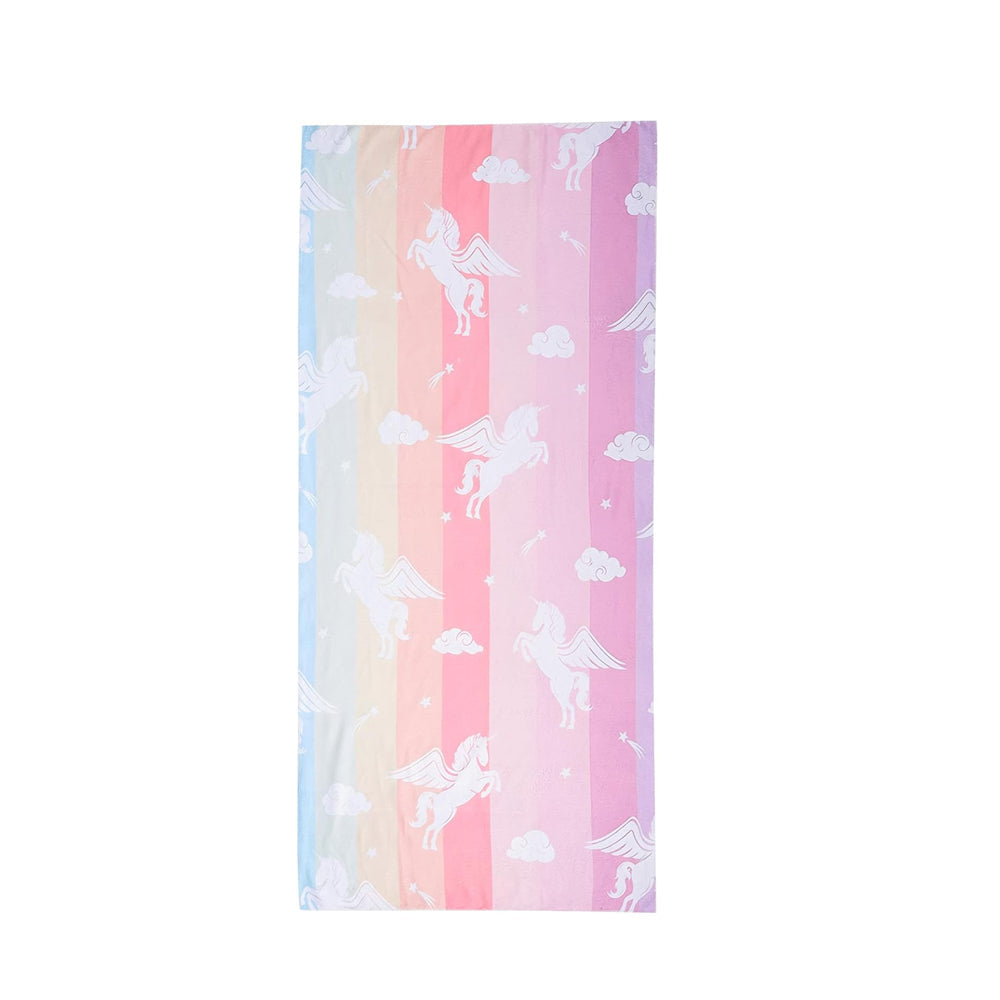 Unicorn Print Beach Towel Soft Microfiber Camping Swimming Towels Style 2