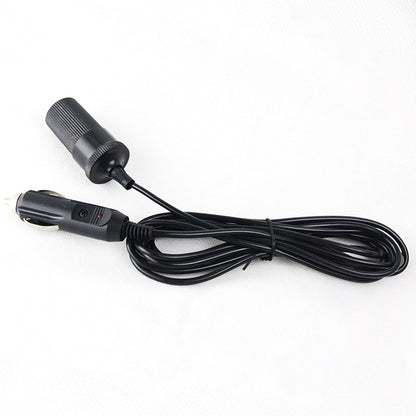 2Pcs 12V Car Cigarette Lighter Adapter Extension Cable Cord Plug Connector