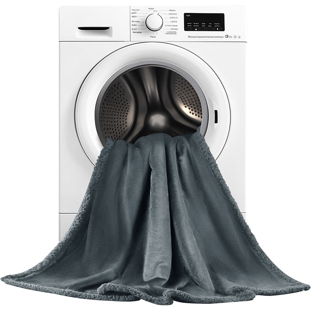 Reversible Pet Blanket Liquid Pee Proof Dog Blanket for Sofa Bed Couch Furniture Protector Cover Grey