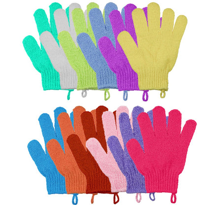 12Pcs Exfoliating Gloves for Shower Body Exfoliator Glove Spa Hand Scrubber