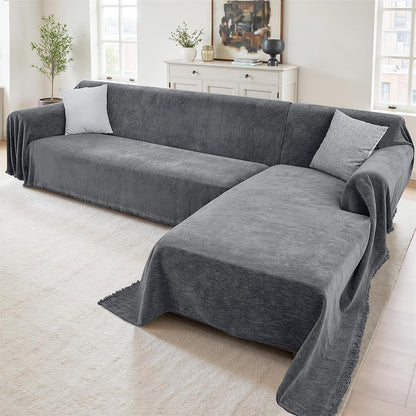 2Pcs Couch Covers for Sectional Sofa