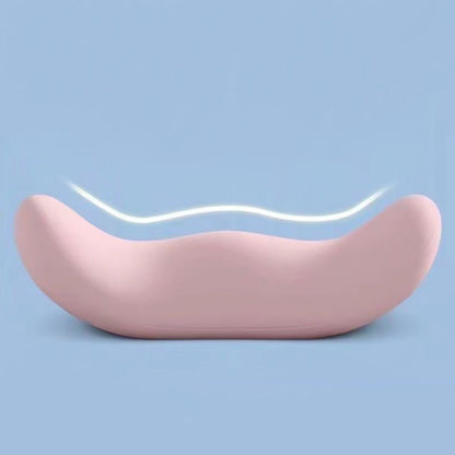 Lumbar Support Sleeping Pillow Memory Foam Cushion Waist Support for Side and Back Sleepers Pink