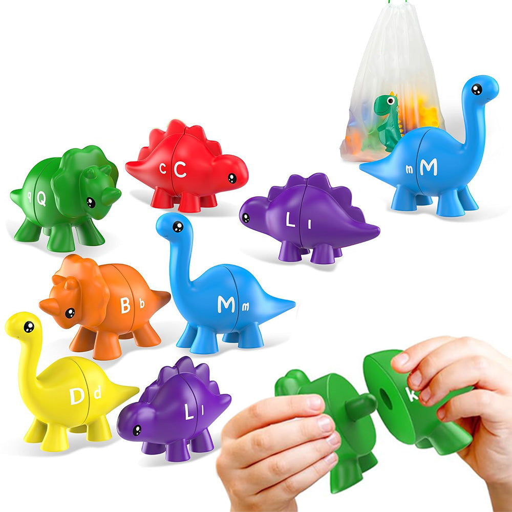 Dinosaur Alphabet Matching Toys Educational Learning Game for Kids