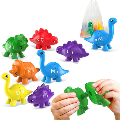 Dinosaur Alphabet Matching Toys Educational Learning Game for Kids