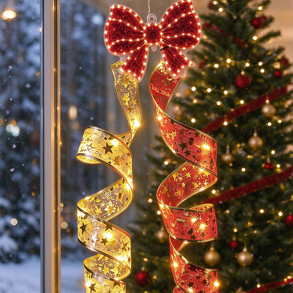 Christmas Hanging Decoration Spiral LED Light for Christmas Tree - Butterfly Bell