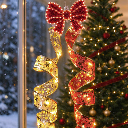 Christmas Hanging Decoration Spiral LED Light for Christmas Tree - Butterfly Bell