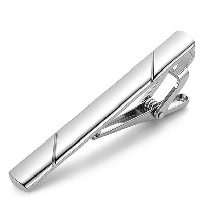 4 Piece Tie Clips for Men Metal Tie Pins with Storage Box
