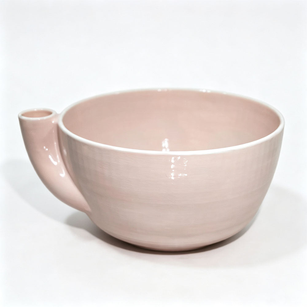 PLA Swirl Colander Bowl for Washing Draining and Serving - Pink