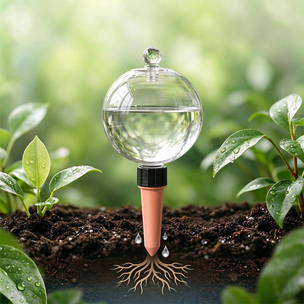 4 Pack 17oz Self Watering Globes Slow Release Waterer