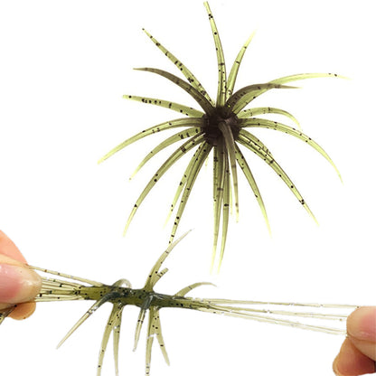 2 PCS Lifelike Floating Sea Urchin Soft Bait- Green