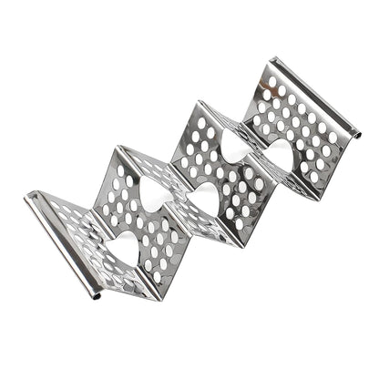 Stainless Steel Taco Holder Stand Holds 2 To 3 Tortillas