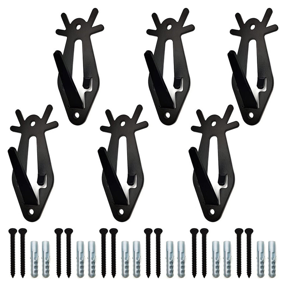 6Pcs European Mount Skull Hanger Deer Antler Bracket Heavy Duty Stainless Steel