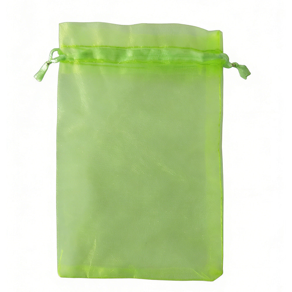 50PCS Fruit Protection Bags Green Fruit Nets Drawstring Mesh Cover Bags For Vegetable Protection