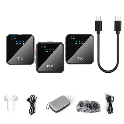 2.4G Wireless Bluetooth Lavalier Microphone for iPhone/Android/Camera Style 2