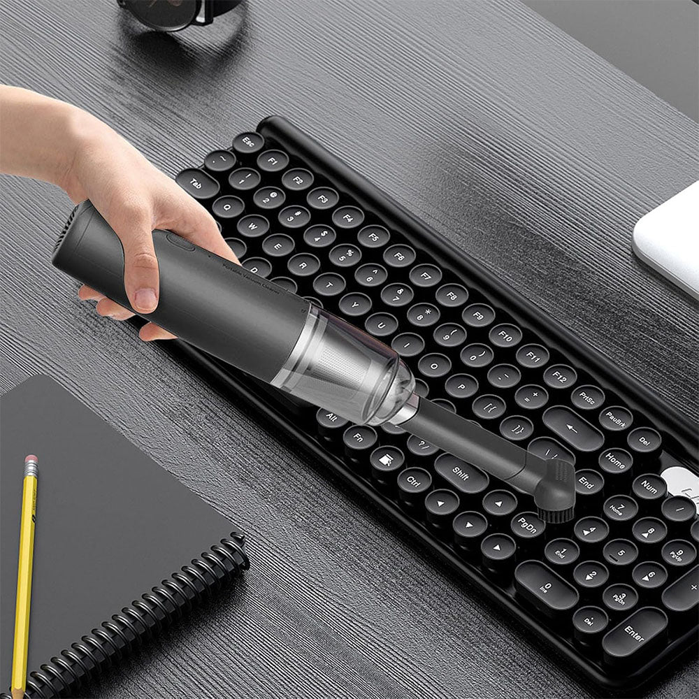 Portable Cordless Handheld Vacuum with Two Suction Modes - Black