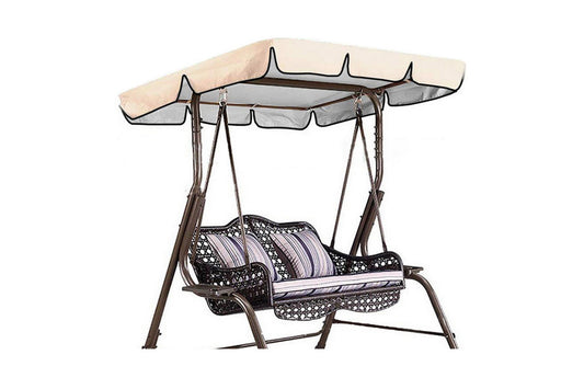 Outdoor Furniture Garden Swing Cover All Weather Protection Outdoor Furniture Protector-Beige