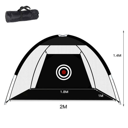 2-Meter Foldable Golf Practice Net Hitting Driving Netting Chipping Cage Training Aid