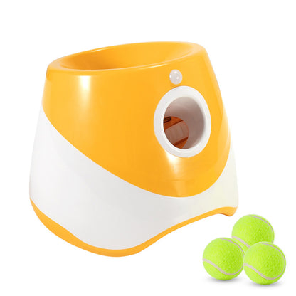 Automatic Dog Tennis Ball Launcher with 3 Balls - Orange