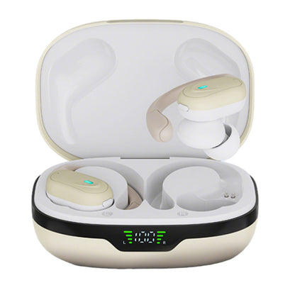 Wireless Earbuds Bluetooth Headphones IPX5 Waterproof Earphones for Workout Running-Beige