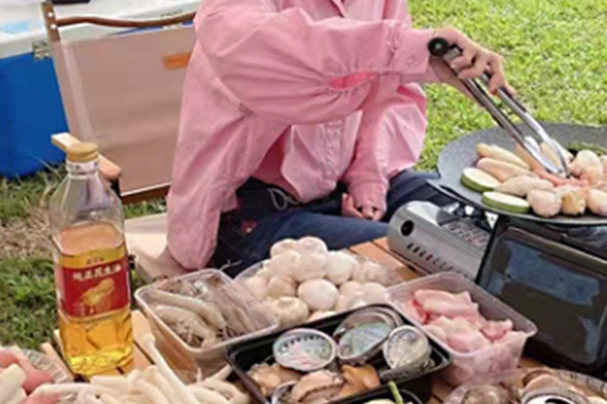 21Pcs BBQ Tool Set Stainless Steel Outdoor Barbecue Accessory Grill Cooking Set