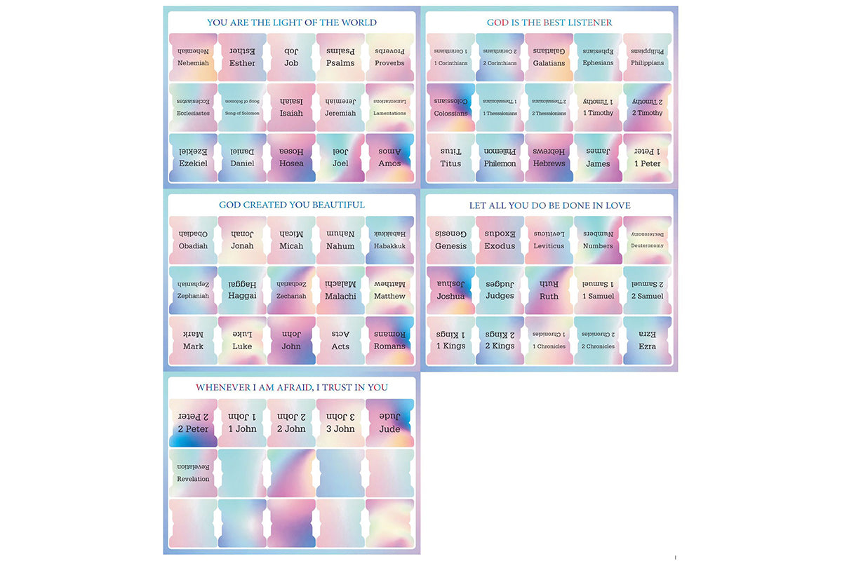 Laminated Bible Tabs Easy to Read and Apply Bible Tabs Bible Index Tabs