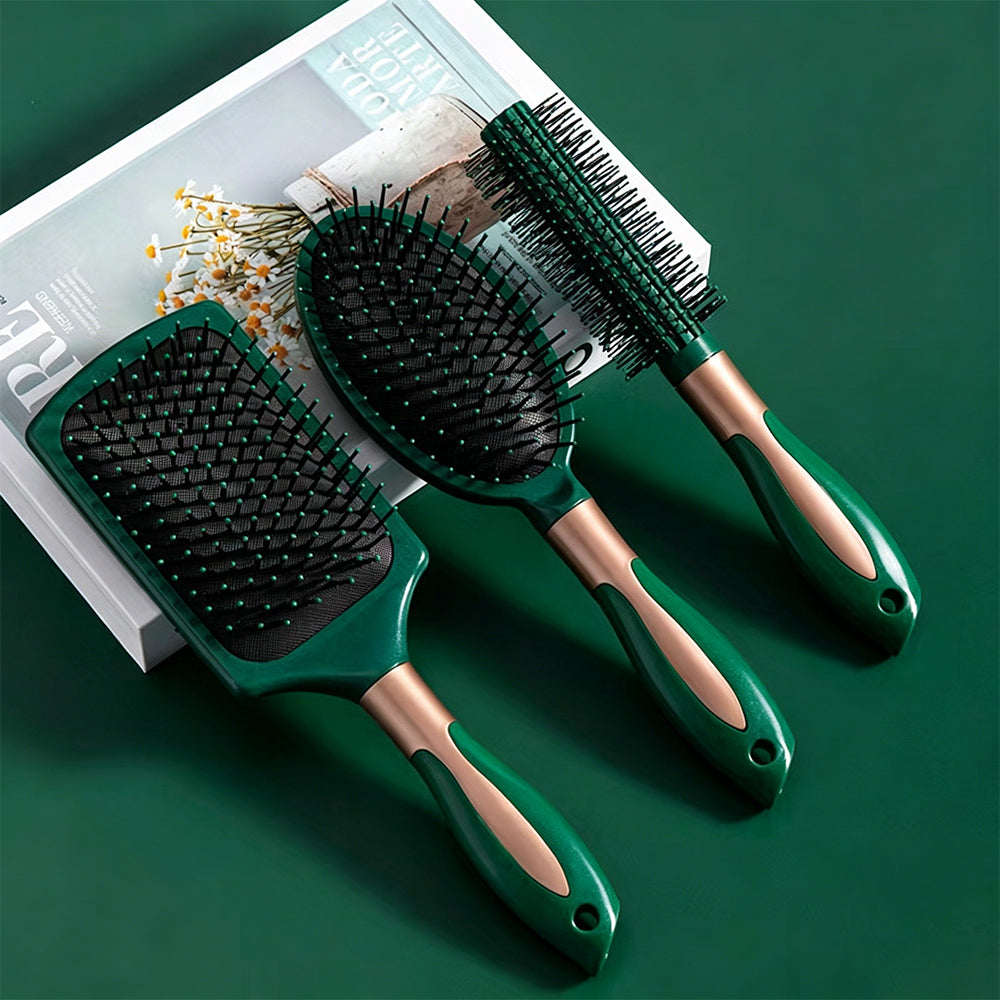 3Pcs Paddle Hair Brush Set