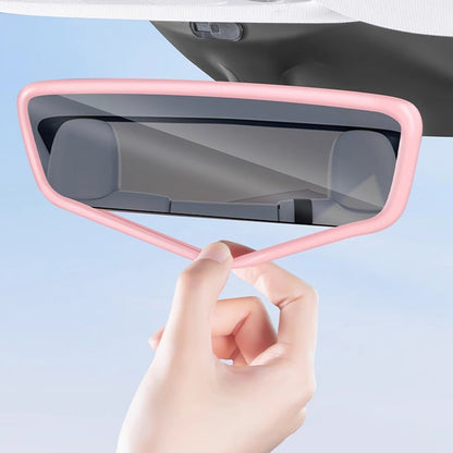 2PCS Silicone Rearview Mirror Edge Protector for Tesla Model 3/Y Pink