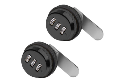 2 Piece 3 Digital Code Combination Cam-Lock - Black