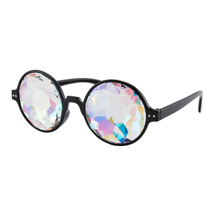 3Pairs of  Kaleidoscope Rave Glasses Festivals Rainbow Prism Refraction Glasses