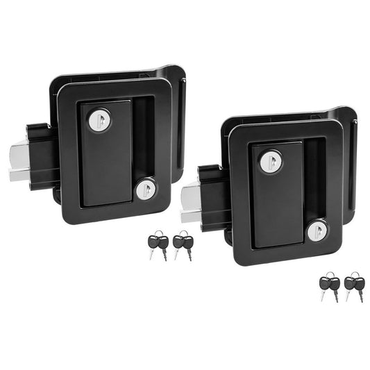 2Pcs RV Door Lock with Paddle Latch Enclosed Trailer Door Latch Camper Trailer Lock