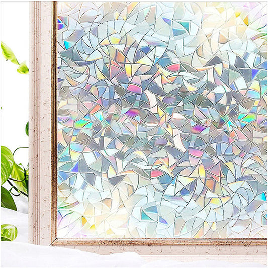 45x200cm  Static Cling Stained Glass Window Film UV Block Window Privacy Film