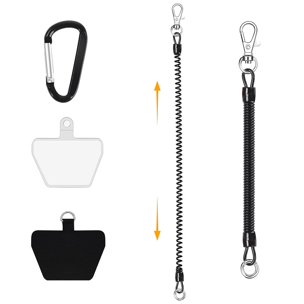Retractable Phone Lanyard Anti Loss Strap with Mount Patch Set