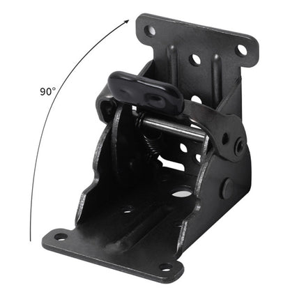 4Pcs Self Locking Folding Hinge for Tables Chairs and Workbenches-Black