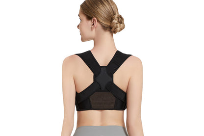 Adjustable Posture Corrector For Posture Correction Back Straightener-Black