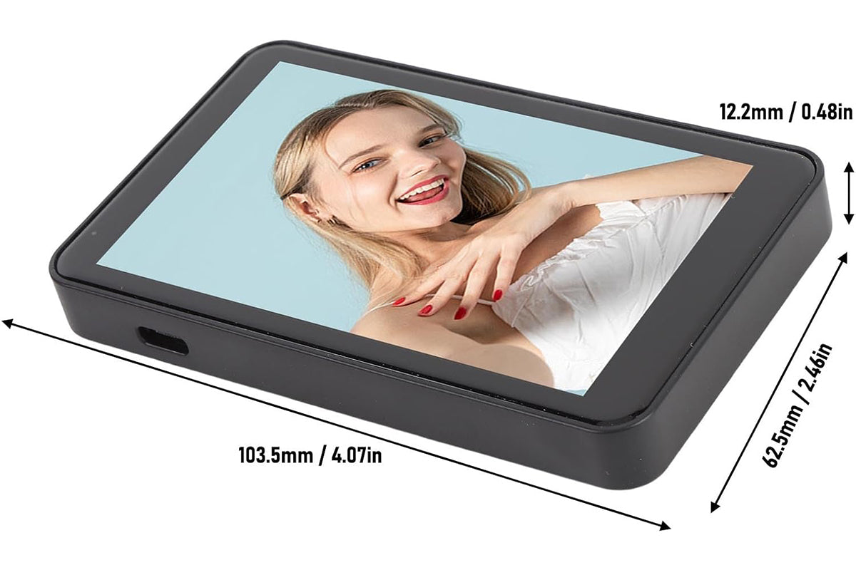 Vlog Selfie Monitor Screen Attractive Back Camera Monitor for Vlog Live TikTok-Black