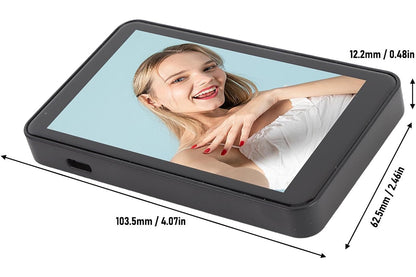 Vlog Selfie Monitor Screen Attractive Back Camera Monitor for Vlog Live TikTok-Black