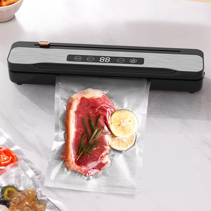 Wet & Dry Dual-Use Food Vacuum Sealer Machine with Built-In Cutter