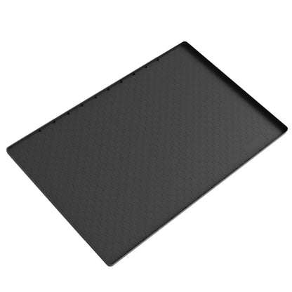 Silicone Under Sink Mat with Raised Edge - Black
