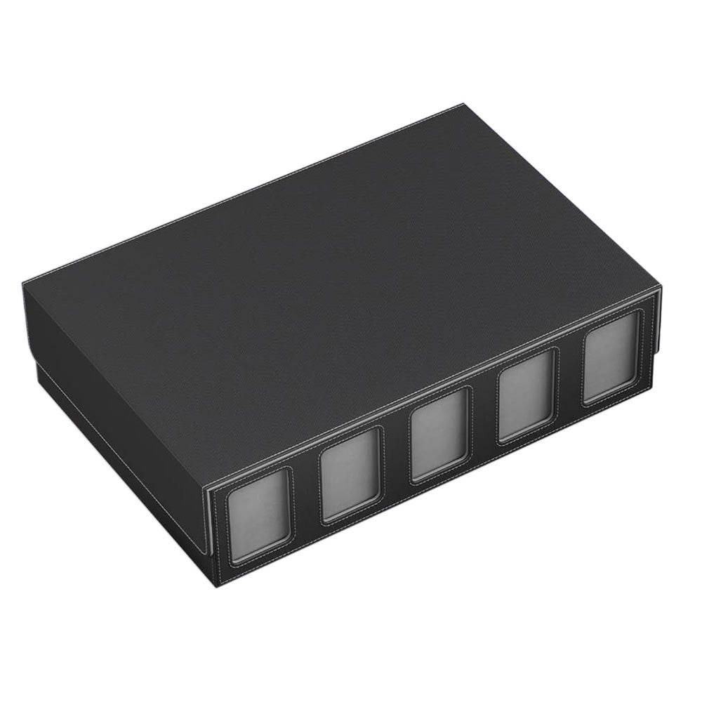 5 Row Trading Card Storage Box with Display Slot Removable Attachment Cover