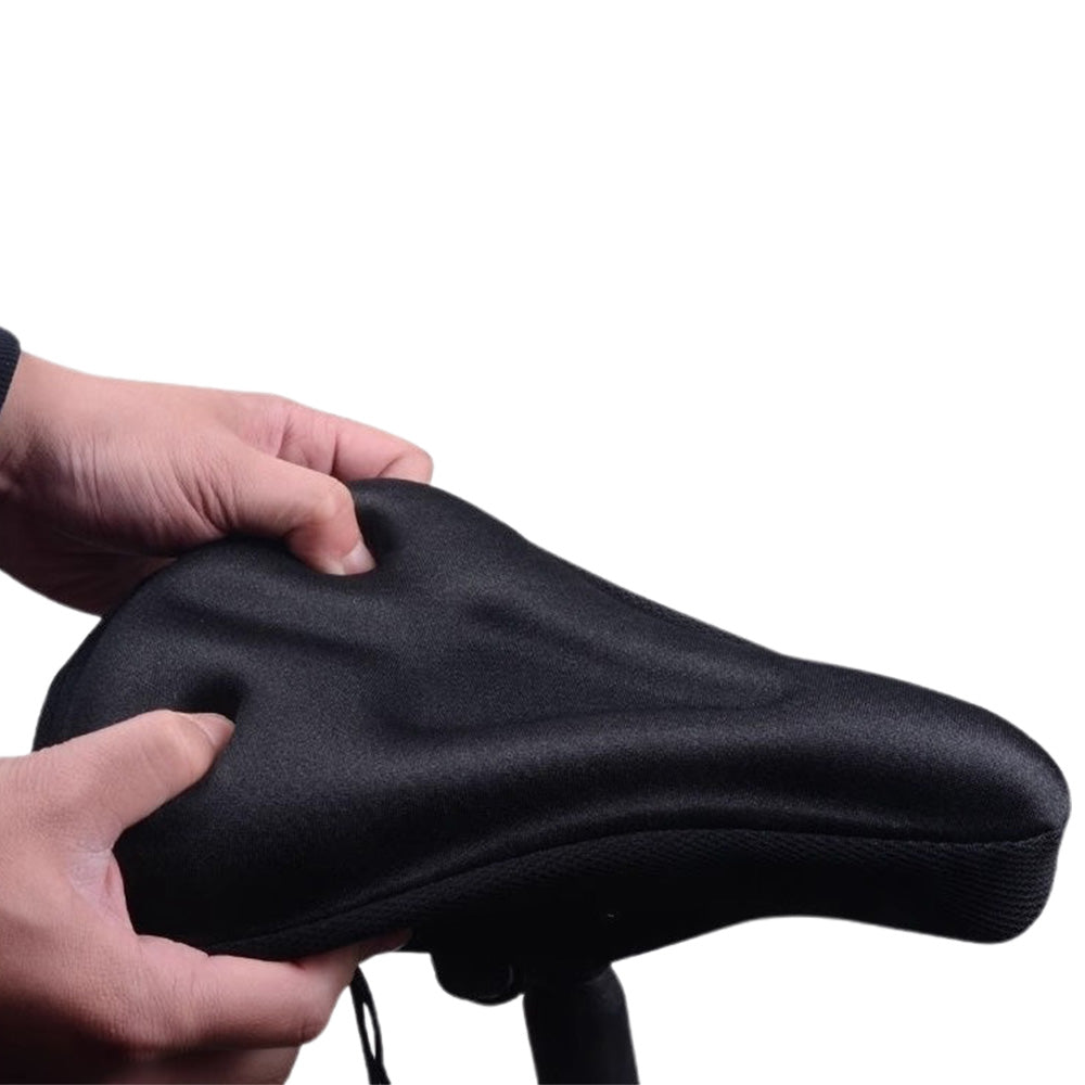 Triangle Groove Bike Seat Cushion Cover for Indoor & Outdoor Cycling