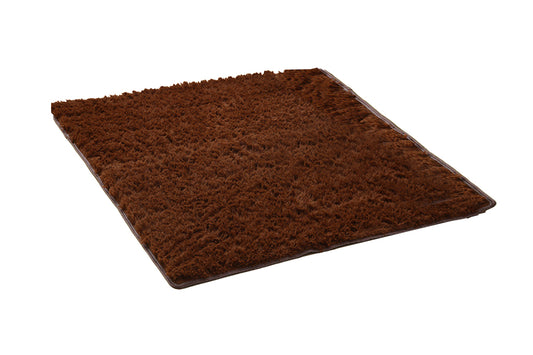Soft Modern Indoor Shaggy Rug for Bedroom Livingroom Dorm Decor-Brown