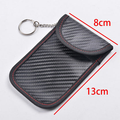 2 Pack Set Car Key Shielding Cases Keyless RFID Blocking Bags