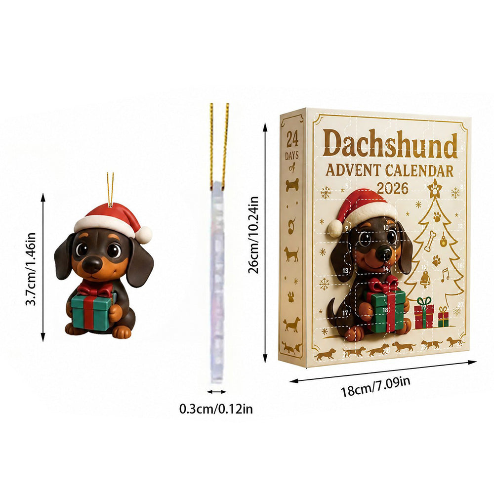 Dachshund Advent Calendar 24 Day Christmas Countdown for Adults