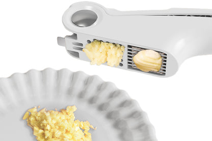 4-in-1 Garlic Press Mincer Garlic Crusher Slicer Peeler Can Opener Jar Opener