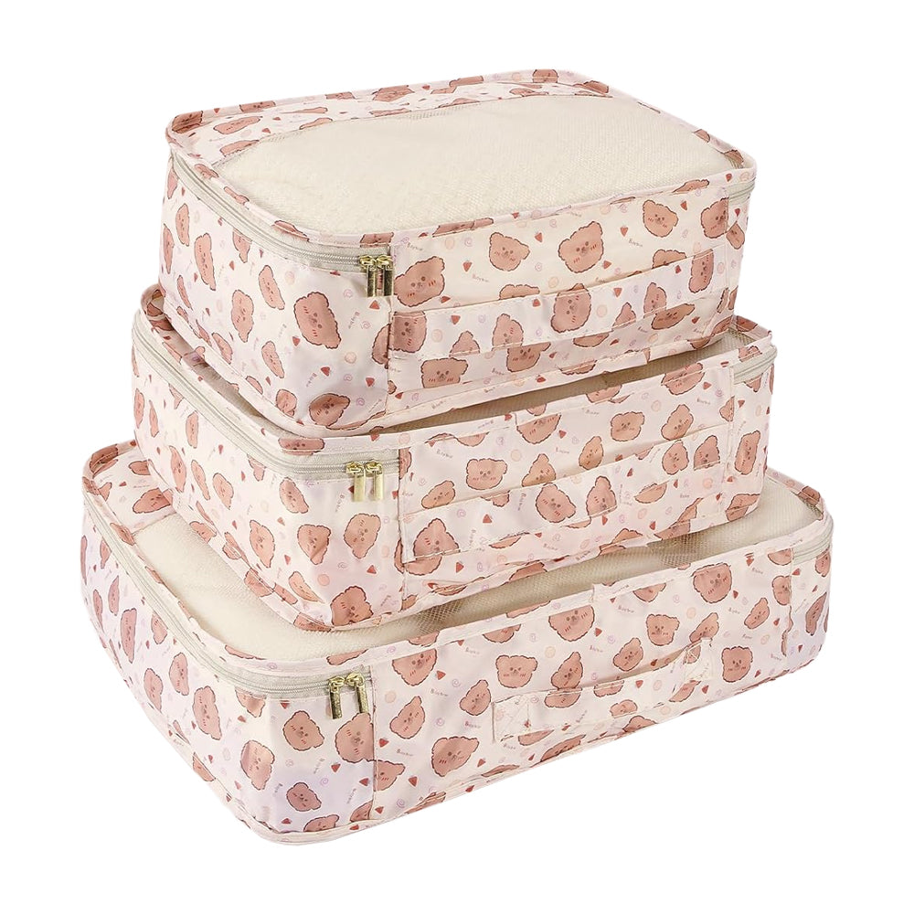 7-Piece Set Travel Packing Bags Luggage Storage Bag Arrangement Pouch Organizer Style 1