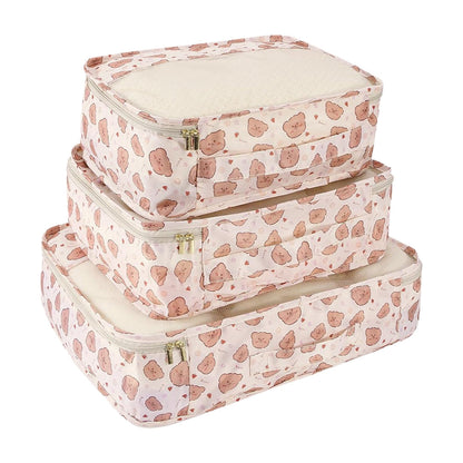 7-Piece Set Travel Packing Bags Luggage Storage Bag Arrangement Pouch Organizer Style 1