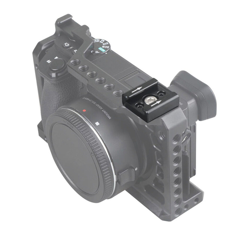 Cold Shoe Mount Adapter with 1/4 inch Thread Hole Cold Shoe Bracket for Camera DSLR Flash LED Light Monitor