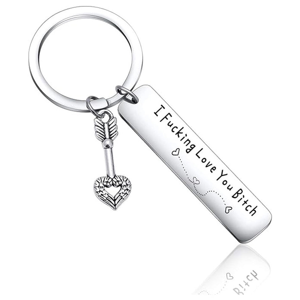 Best Friend Keychain Stainless Steel Key Chain for Friendship Gifts