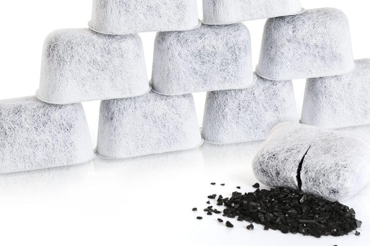 12Pcs Coconut Shell Charcoal Replacement Water Filters for Breville Keurig Espresso Machine